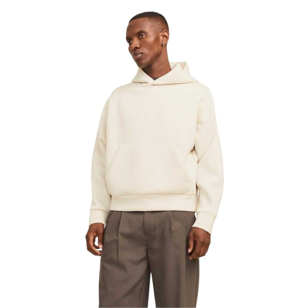 Jack And Jones Mens Relaxed Fit Hoodie / Moonbeam
